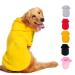 Ducomi hood dogs sweatshirt made of 100% cotton - small dog sweater - clothes for dogs of all breeds and sizes - warm sweater monochrome coat from XS to 9xl (yellow XS) XS yellow