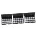 FOYTOKI 3pcs 15 Eyeshadow Palette Travel Makeup Case Empty Cosmetic Case Cosmetic Cases for Traveling Silver