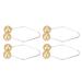 Dimple Maker Balls Compact Enhance Smile Dimple Trainer 2 Pairs Comfortable Fit Portable for Facial Cheeks (Gold)