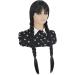 Women Scary Daughter Wig Great for Addams Halloween Costume | Wednesday Scary Family Wig | Halloween Black Wigs for Women Cosplay - Buy Online on GoSupps.com