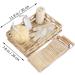 Hemoton Bath Flower Set - Body and Foot Scrubber in Rectangular Basket | 30x20cm - Buy Online on GoSupps.com