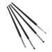 PLAFOPE 4pcs Eye Shadow Brush Set Eyeshadow Brush Makeup Eyeliner Brush Eye Makeup Kit Black
