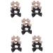 minkissy 10 Pairs Bow Hairpin Big Bows Hair Clips Toddler Hair Clips Linen Hair Bows Bow Hair Clips Hair Bows for Women Bows for Girls Bows for Baby Girls Woman Headgear Fabric Wedding