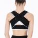 ZUIAI Invisible Body Shaper Corset Women Chest Posture Corrector Belt Back Shoulder Support Brace Posture Correction(D L) Large D
