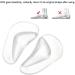 SH-RuiDu Orthosis Silicone Foot Arch Support Insoles - Transparent Cushions for Comfort & Pain Relief - Buy Online on GoSupps.com