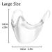 Starze Clear Face Shield 2 Pcs M+L Anti-Fogs | 100% Anti-Fog & Breathable | Washable Adult Transparent Shield - Buy Online on GoSupps.com