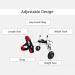 Dog Wheelchair Pet Wheelchair for Handicapped Lightweight Adjustable Wheelchair for Back Legs for Small Medium Large 2-Wheel Red XS(Widened) - Buy Online on GoSupps.com