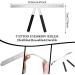Zerthaus Eyebrow Ruler 3 Point Positioning Ruler Golden Ratio Eyebrow Measuring Ruler-Silver - Buy Online on GoSupps.com
