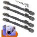 Boxiki Kids Heavy Duty Anti-Tip Furniture Straps - Set of 4, Adjustable TV Wall Anchor and Earthquake Restraint Straps for Child Safety (Black) - 2 Pairs - Buy Online on GoSupps.com
