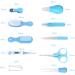 Joyeee Baby Grooming Kit 10PCS Newborn Care Set with Scissors & Finger Puppet - Blue | Portable Nursery Infants Kit for Travel & Home Use - Buy Online on GoSupps.com