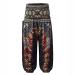 Yeeye Kids Girls Loose Hippie Bohemian Harem Pants Smocked Baggy Boho Trousers Yoga Dance Pilates Bottoms Black 3-5