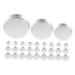 BESTYASH Godets Vides de Fards Paupi res en Aluminium 30 Pi ces Tailles Rondes 15/20/26 Mm Palette de Maquillage Diy Pots Cosm tiques de Voyage Polyvalents