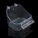 Parrot Bath Box Bird Cage - 1 Piece Parakeet Caged Accessory Supplies Bathing Tub Bath for Most Birdcage Pet Parrot Budgie Parakeet Lovebird Cockatiel Cage Water Shower Transparent - Buy Online on GoSupps.com