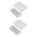 Mipcase 4 Pcs Cosmetic Storage Box Vanity Trays Clear Eyeshadow Organizer Eyeshadow Holder Makeup Make up 17X12CMx2pcs Greyx2pcs