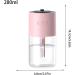 Tabletop Humidifier - 280ml Facial Mister Desk Personal Air Humidifier - Rechargeable Cool Mist Humidifiers with Starry Projector Personal Desktop Humidifier for Bedroom Nightstand Pink - Buy Online on GoSupps.com