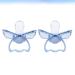 Nuobesty 2-Pack Silicone Baby Pacifier Accessories | Baby Schnuller Soothing Toy | Size 1 Blue | International Shipping Available - Buy Online on GoSupps.com