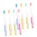 FRCOLOR 8pcs Oral Accessories Oral Care Tool Travel Toothbrush Bristle Toothbrushes Adult Toothbrushes