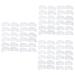 Beavorty 72 Pcs 6 Sets Tool Eyebrow Shape Stencil Eyebrow Template Stencils Eyebrow Card Card Unibrow