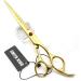 7.0 Inch Gold Hair Scissors Set - Hair Cutting & Thinning Scissors with Razor Combs | International Shipping - Buy Online on GoSupps.com