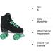Roller Derby Elite Driftr Roller Skates Black/Mint 7 - High Performance Skates for Precision Maneuvering - Buy Online on GoSupps.com