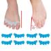 Buy Uxsiya 4 Pairs Toe Separators - Silicone Foot Straightener Gel Orthotics (FreeSize) - Comfort & Relief for Toes - Blue - Buy Online on GoSupps.com