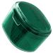 Healeved Retainer Case Denture Bath Cup with Strainer Basket Retainer Cleaner Orthodontic Mouth Case Soak Container for False Teeth Green