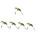 TOYANDONA 5pcs Ornament Figure Parrot Model Vivid Wedding Supply Sculptures Realistic Birds Adornment for 20x5cmx5pcs Bluex5pcs
