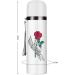Rose Flower in Skeleton Hand Insulated Water Bottle 19 OZ Stainless Steel Travel Mug For Drink Sports Camping Hiking Outdoors - Buy Online on GoSupps.com