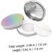 Outanaya 2pcs Box Powder Box Powder Puff Makeup Powder Containers Powder Storage Cases Body Bracket Clamshell - Buy Online on GoSupps.com