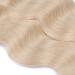 Keratin Bonding Hair Extensions #60 White Blonde 60cm - 25 Strands 100% Remy Real Hair - Easy to Use Wavy Micro Ring Extensions - Buy Online on GoSupps.com