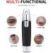 Portable Electric Nose & Ear Hair Trimmer - Painless Eyebrow & Facial Hair Remover for Men & Women - Black - Buy Online on GoSupps.com