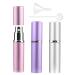 Zingso Refillable Travel Perfume Atomiser Bottles, 3 Pcs 6ml Mini Portable Spray Bottles Refillable Perfume Aftershave Atomiser Empty Travel Bottles with Funnel (Pink+Silver+Purple) 6ml (Pink+Silver+Purple)