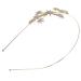 HONMEET Snowflake Headband Head Band Bride Head Accessories Star Hair Bands Women Headbands for Hair Birthday Headband Wedding Hair Accessories Star Headpiece Bride Headband Alloy