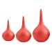 Milisten 3Pcs Ear Syringe Bulb Ear Washing Rubber Suction Sucker Squeeze Bulbs