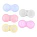 Solustre 10st case for contact lenses made of plastic Storage of contact lenses Contact lens container Portable contact box contact lens holder care box travel colored contact lenses