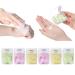 Portable Paper Soap Mini Scented Slice Sheets - About 600 pieces - 6 boxes in total Disposable Film Foaming Petal shape Paper Soap for Travel/Outdoor/Washing Hand