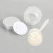 Zeoabsy 6-Pack 5ml Empty Matt Transparent Glass Cream Cans with Silver Lid & Spatulas | Ideal for Gels & Cosmetics | International Shipping - Buy Online on GoSupps.com