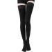 TOFLY Medical Thigh High Compression Stockings - Firm 20-30mmHg Graduated Compression Socks for Varicose Veins Edema - Closed Toe Opaque with Silicone Band Support - Black - Size L - Buy Online on GoSupps.com