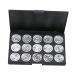 Estuche De Maquillaje 1pc Cosmetic Palette Practical 15 Holes Portable Durable Eyeshadow Palette Empty Eyeshadow Case Eyeshadow Case for Girls Makeup Cases