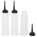 3 pi ces Bouteilles Vides Bec Applicateur PP pour Coloration et Shampooing Rechargeables et Faciles Presser Flacons de Salon Durables et Pratiques