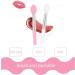 Yueser 20pc Mini Silicone Lip Brush Set | Reusable Soft Lip Applicator Brushes for Beauty Makeup | 5cm Pink White Handle - Buy Online on GoSupps.com