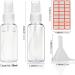 2oz Mini Spray Bottles - Travel Size Plastic Hand Spritzer for Liquids | Refillable Alcohol Spray with Funnel and Labels - Buy Online on GoSupps.com