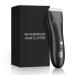 Quiet Groin Hair Trimmer for Men,Men's USB Rechargeable Electric Body Hair Grooming Trimmer Waterproof Groin Hair Shaver Ultimate Male Hygiene Razor with LED Display Black