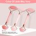 Uraqt Gua Sha & Facial Roller Set - Rosa Jade Stone Massager for Fine Lines & Glowing Skin | Perfect Valentine's Day Gift - Buy Online on GoSupps.com