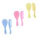 Healifty 6pcs/ 3 Sets Children's Comb Toddler Suit Suits for Kids Baby Bath Sets Head Massage Comb Baby Hair Comb Set Kids Bath Hairbrush Baby Hair Brush Baby Bathing Brush Baby Brush Set