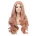 Buy BGHJUE Ms Rose Gold Front Lace Wig | Fluffy Long Curly Hairpieces for Face Coverage - International Shipping - Buy Online on GoSupps.com