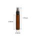 Elfenstall 25 Pack 10ML Portable Refill Atomizer Spray Bottles - Perfect for Travel & Hydrating - Amber Color - Buy Online on GoSupps.com
