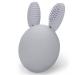 Bunny Eggy Teether Baby Teething Toy Rabbit Egg Rattle Toy Teething Pain Relief for Babies Boys Girls - Gray
