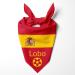 Dog hollow motif: football games sports Olympic games personalized triangular cloth for pets is attached to the collar (flag: Spain)