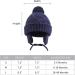 Pesaat Knitted Baby Winter Beanie with Earflaps and Pompom | Fleece Lined for Infant Toddler Boys Girls | 6-12 Months Navy - Buy Online on GoSupps.com